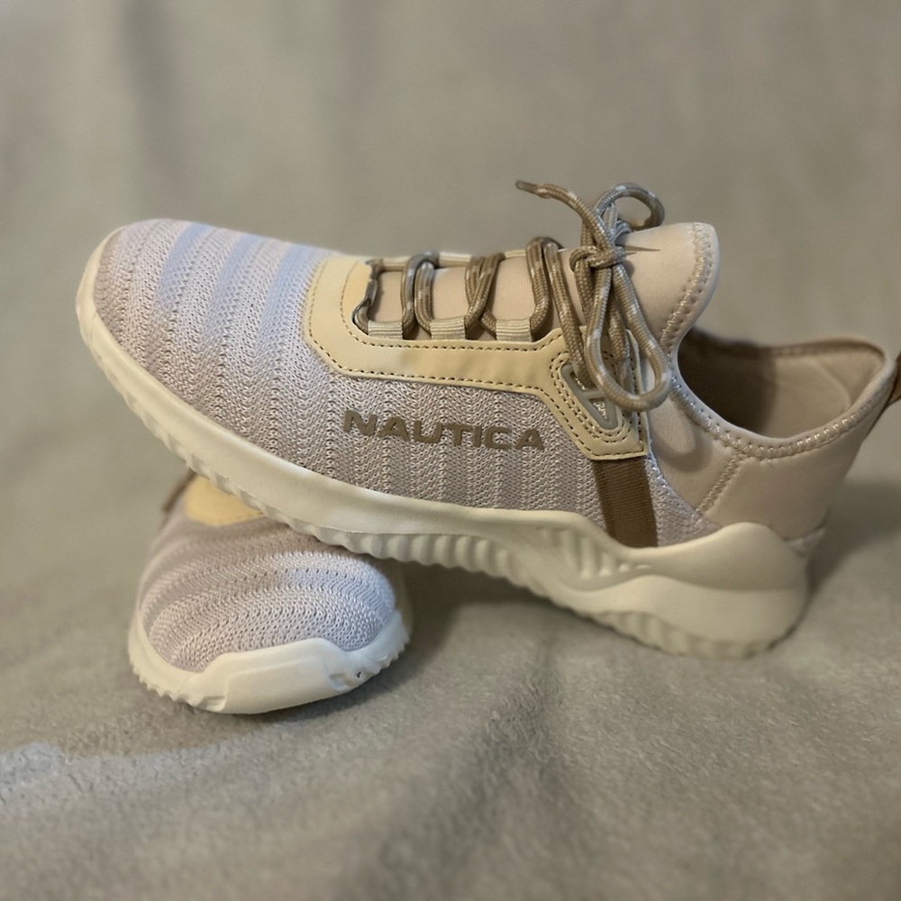 Nautica Light Beige Athletic Shoes